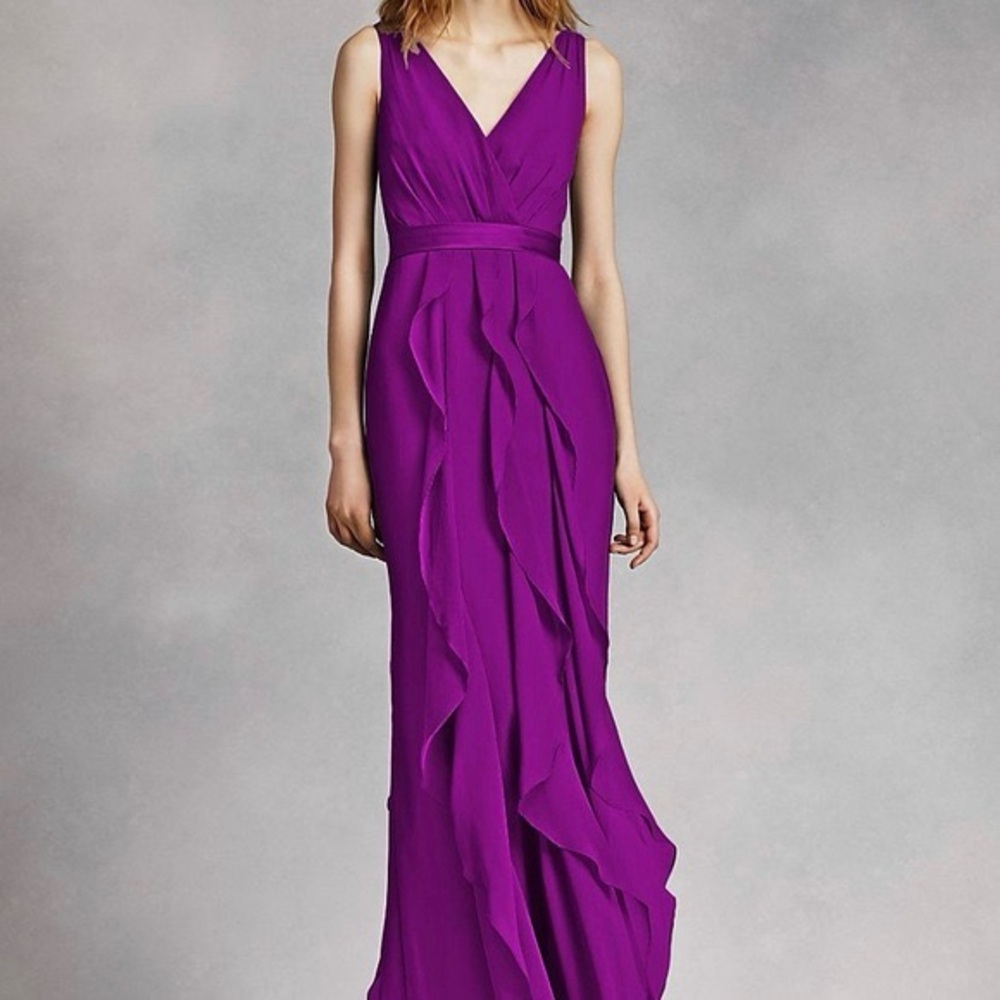 Vera Wang Vibrant Purple Maxi Dress